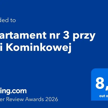 Nr 3 Przy Sali Kominkowej Apartment